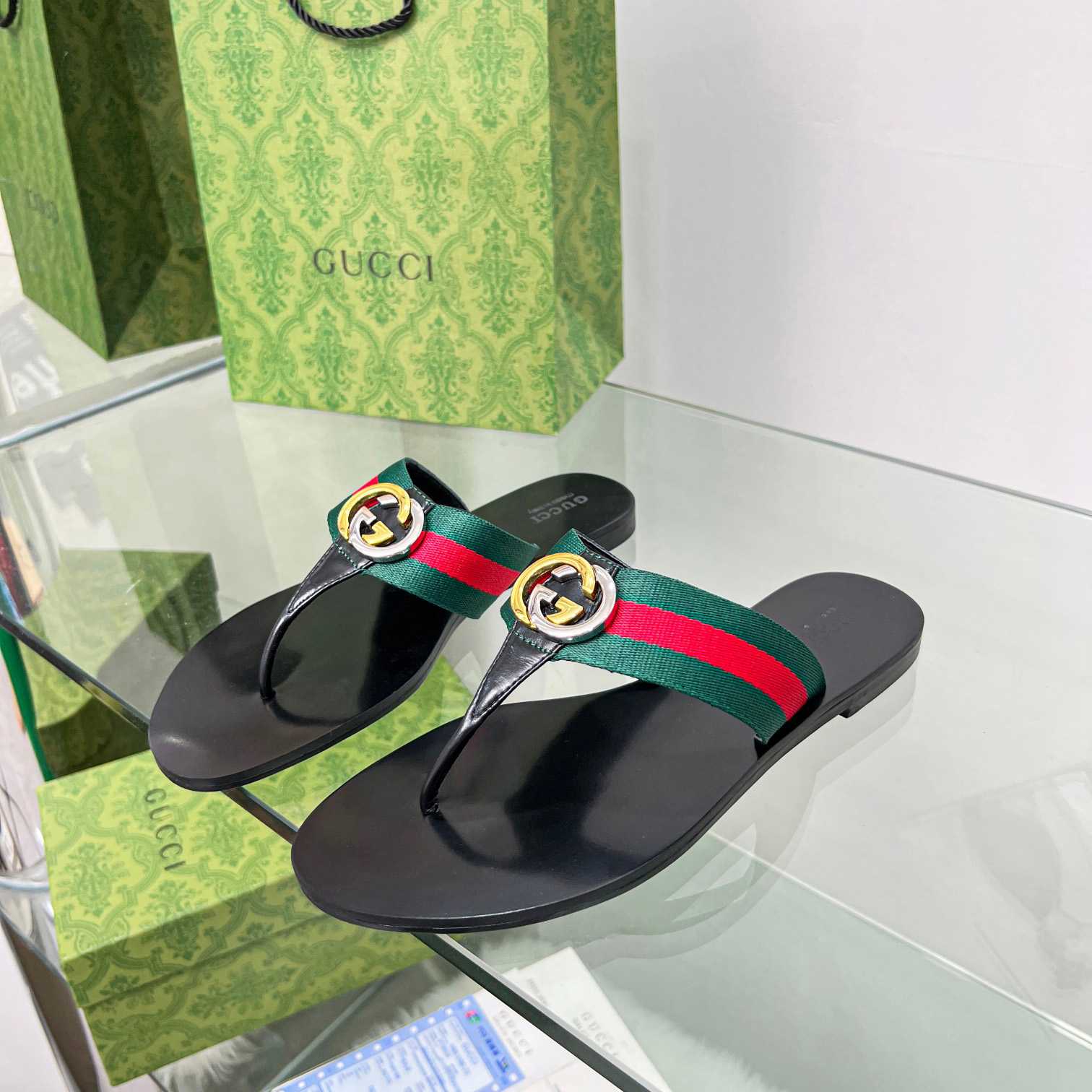 Gucci Women's Thong Sandal With Horsebit  - DopestKickz