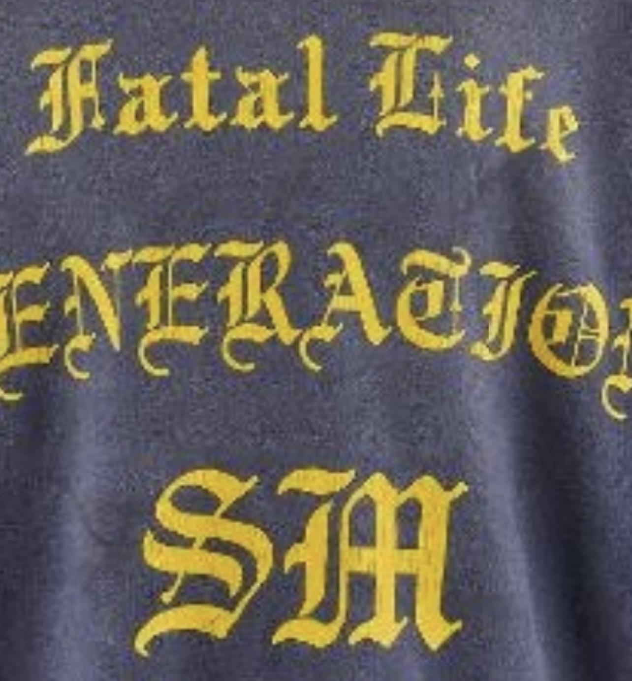 Saint Michael Crw Sweat/fatal Life Hoodie - DopestKickz