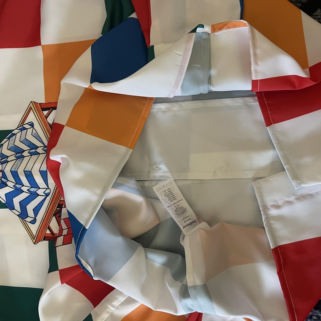 Casablanca Checkerboard-print Silk Shirt - DopestKickz