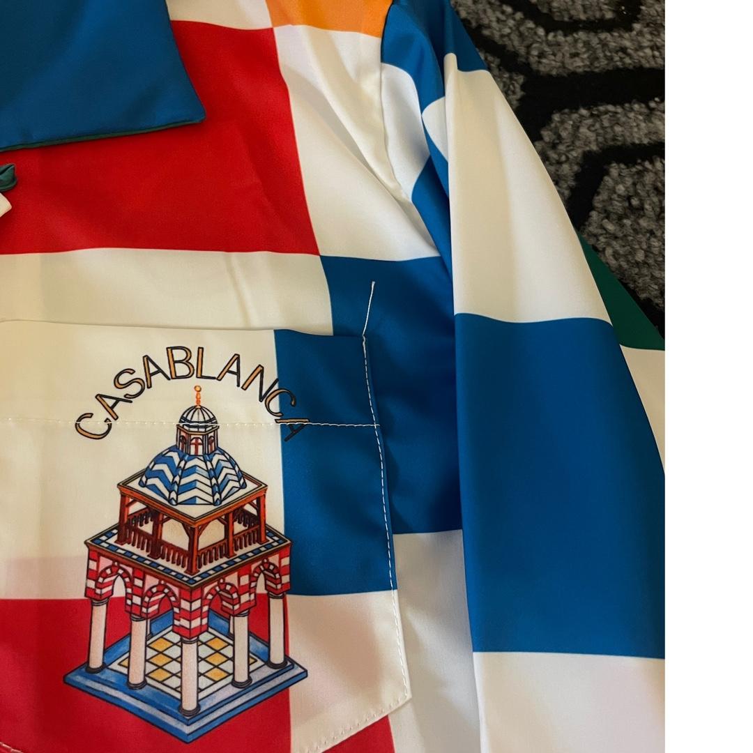 Casablanca Checkerboard-print Silk Shirt - DopestKickz