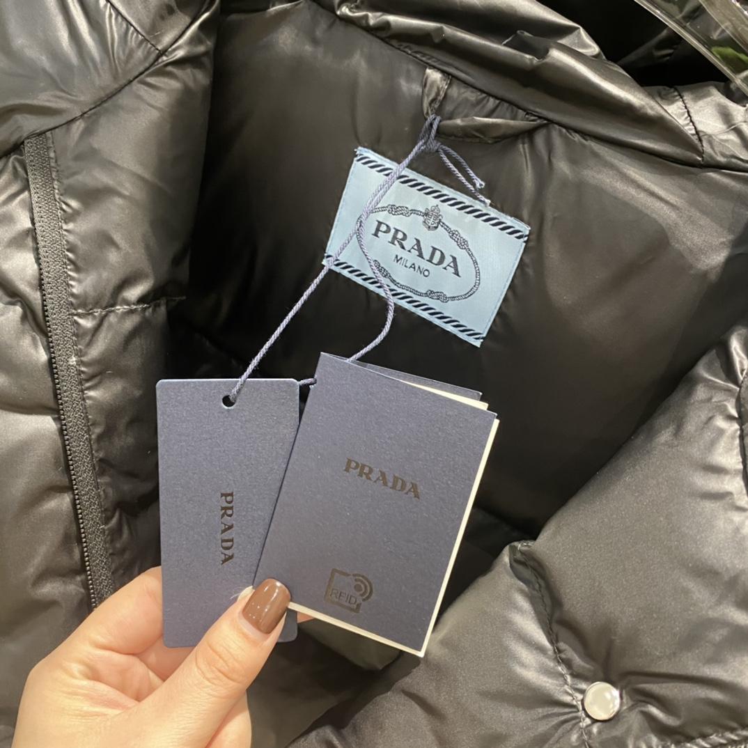 Prada Re-Nylon Convertible Cropped Down Jacket - DopestKickz