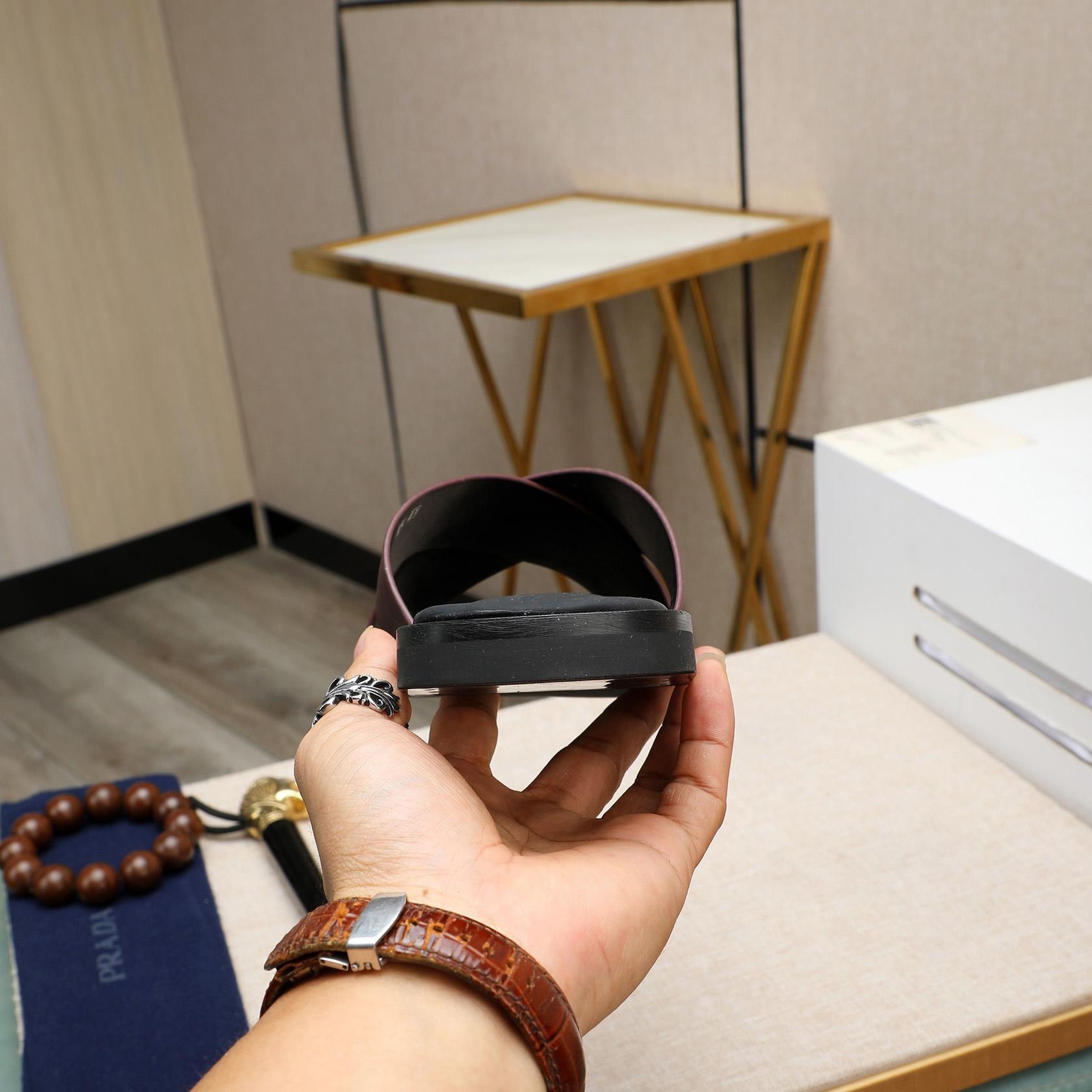 Prada Saffiano Leather Crisscross Sandals - DopestKickz