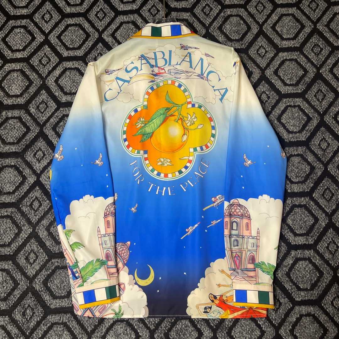 Casablanca Le Dimension Illustration Style-print Shirt - DopestKickz