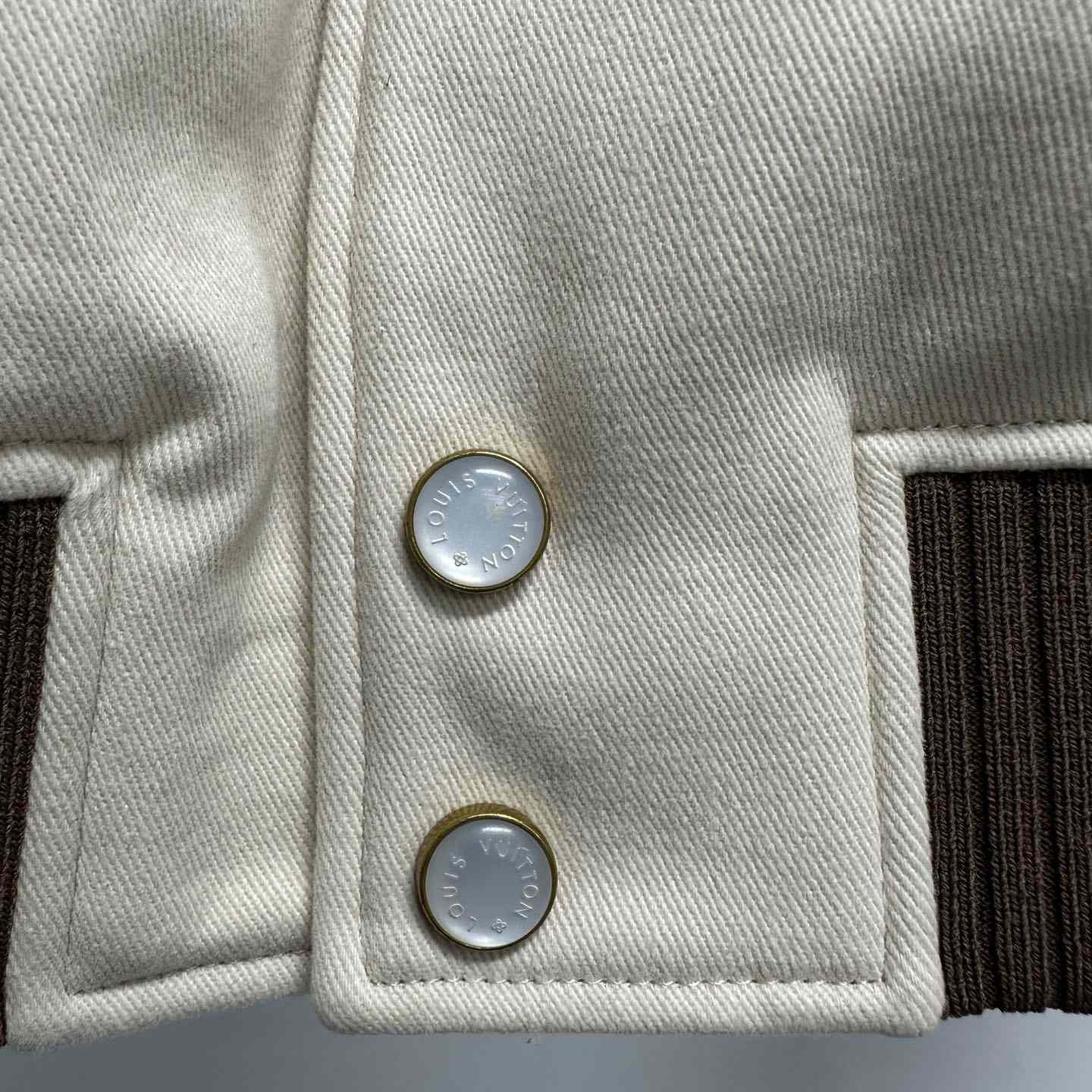 Louis Vuitton Embroidered Ostrich Varsity Jacket   1AFQLX - DopestKickz