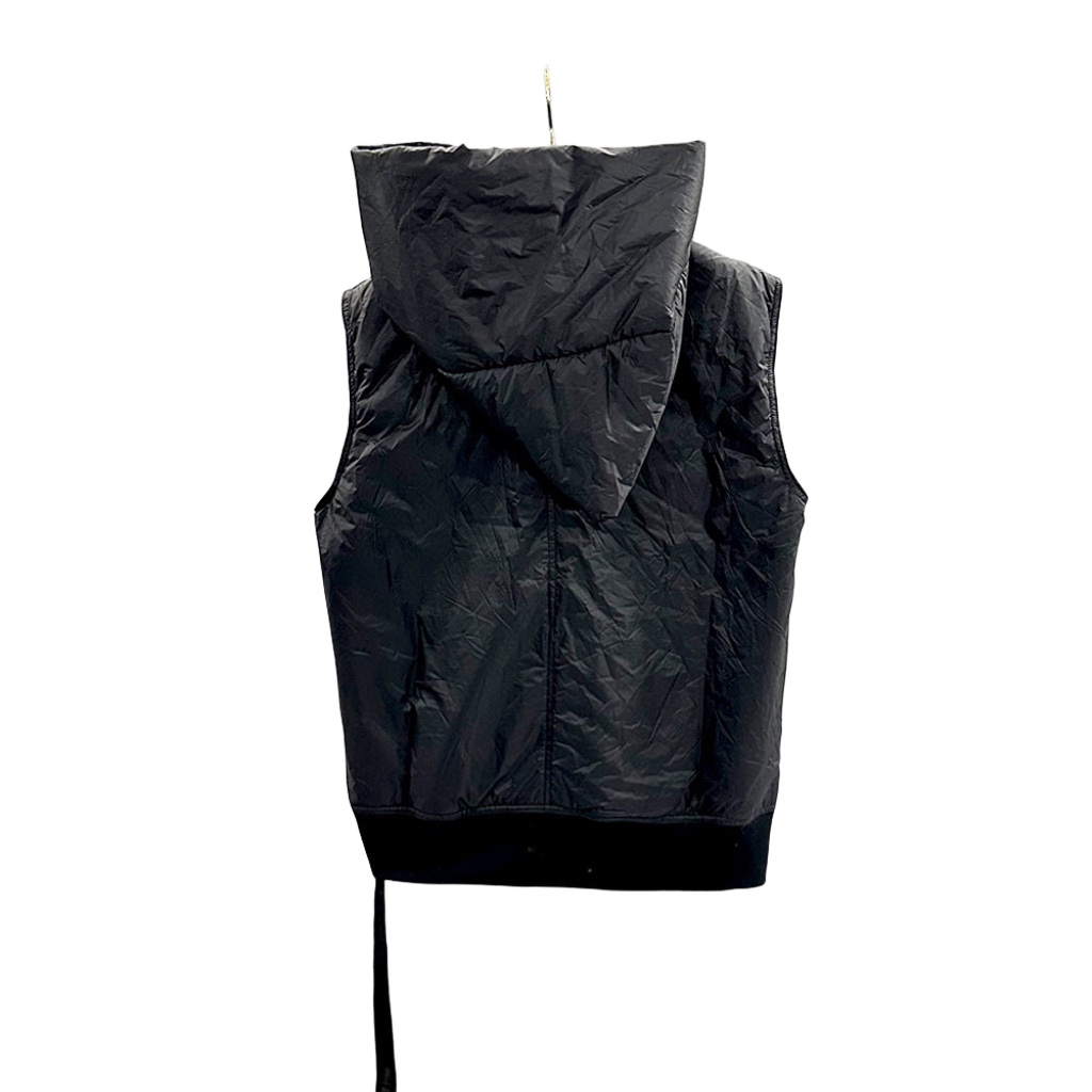 Rick Owens Padded nylon vest with hood - DopestKickz