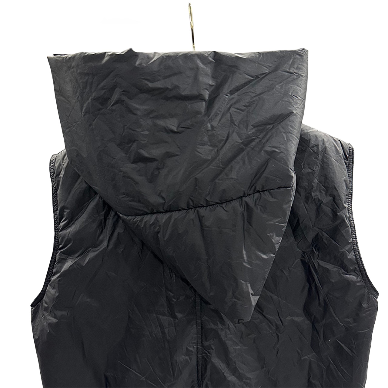 Rick Owens Padded nylon vest with hood - DopestKickz