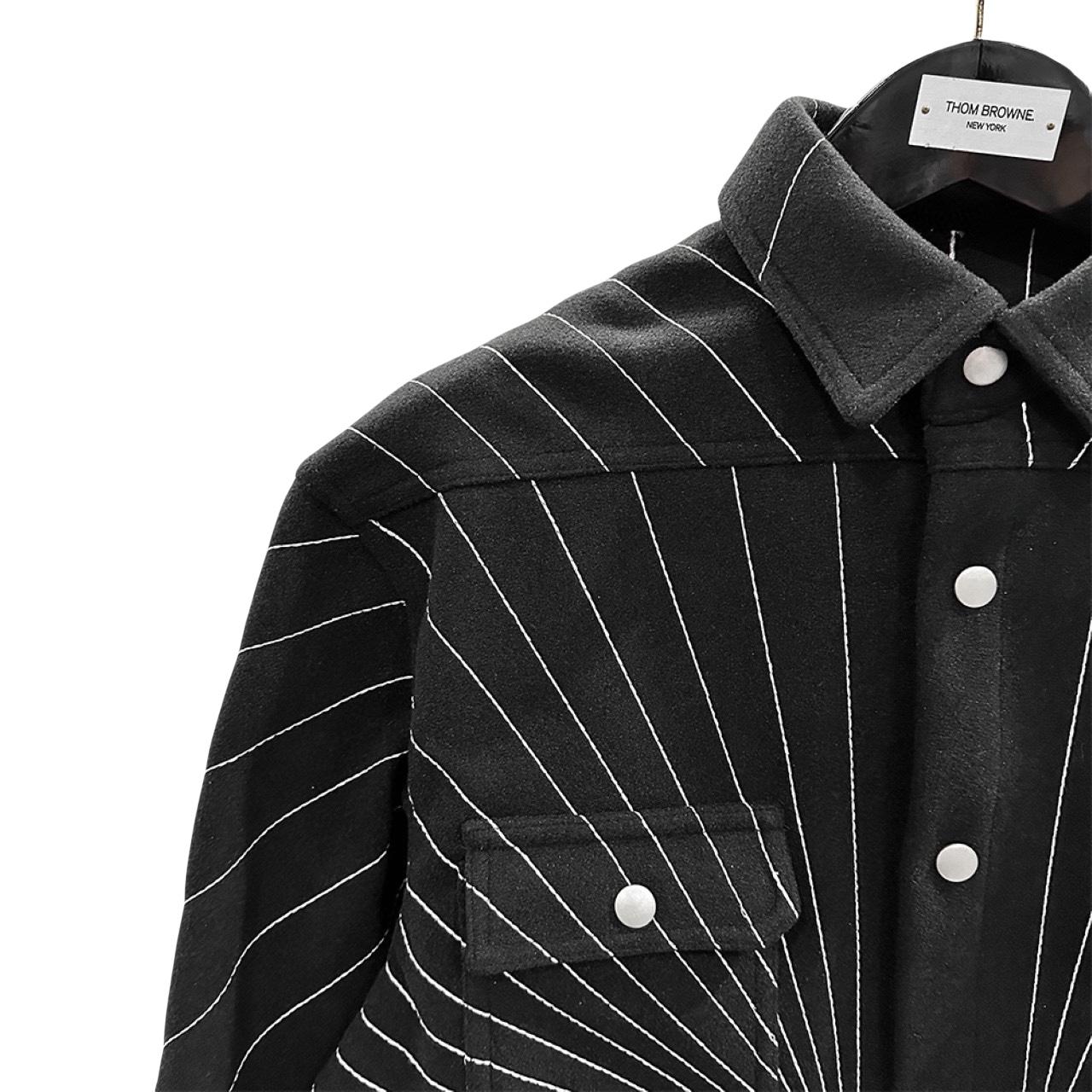 Rick Owens Dust Radiance Embroidered Oversized Outershirt - DopestKickz