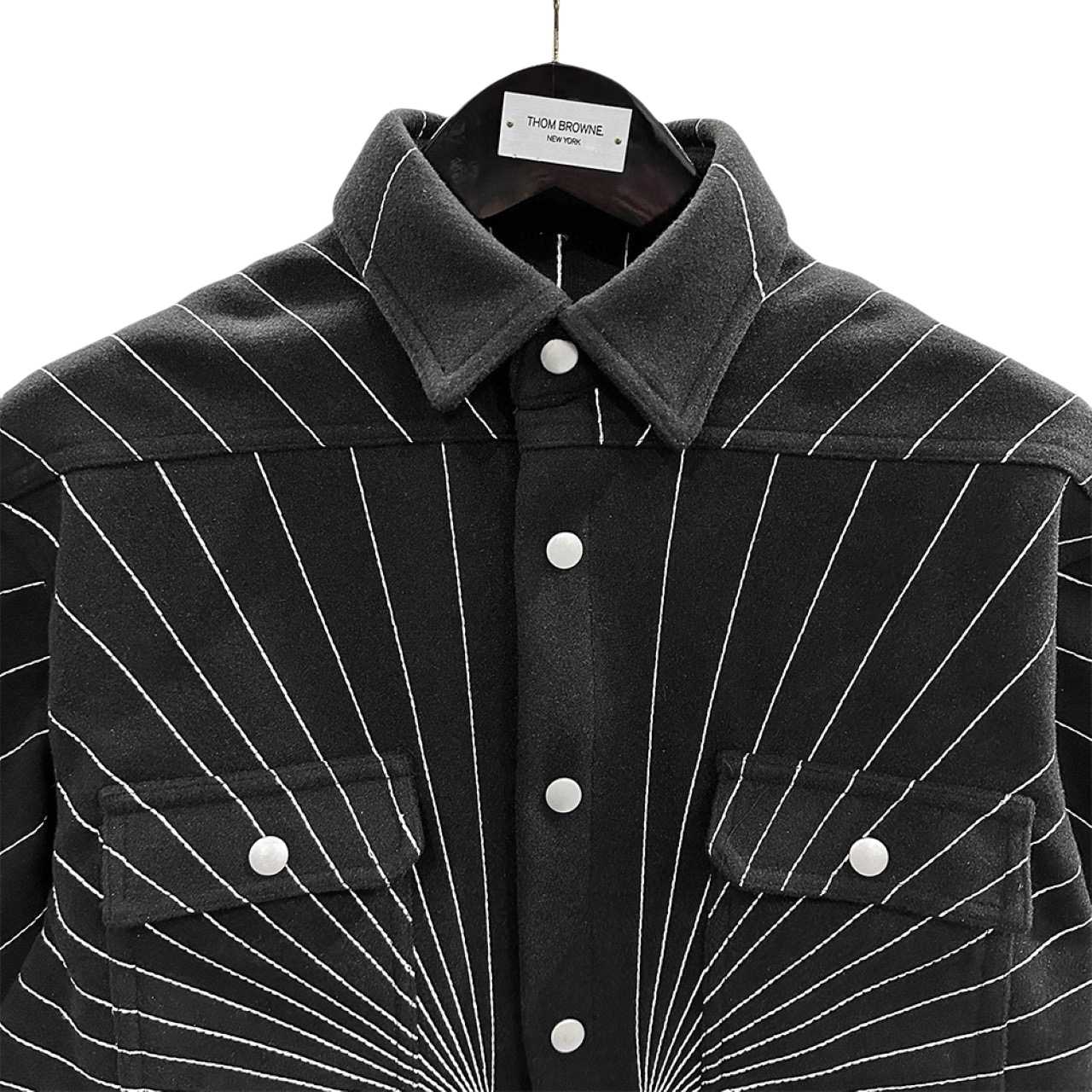 Rick Owens Dust Radiance Embroidered Oversized Outershirt - DopestKickz