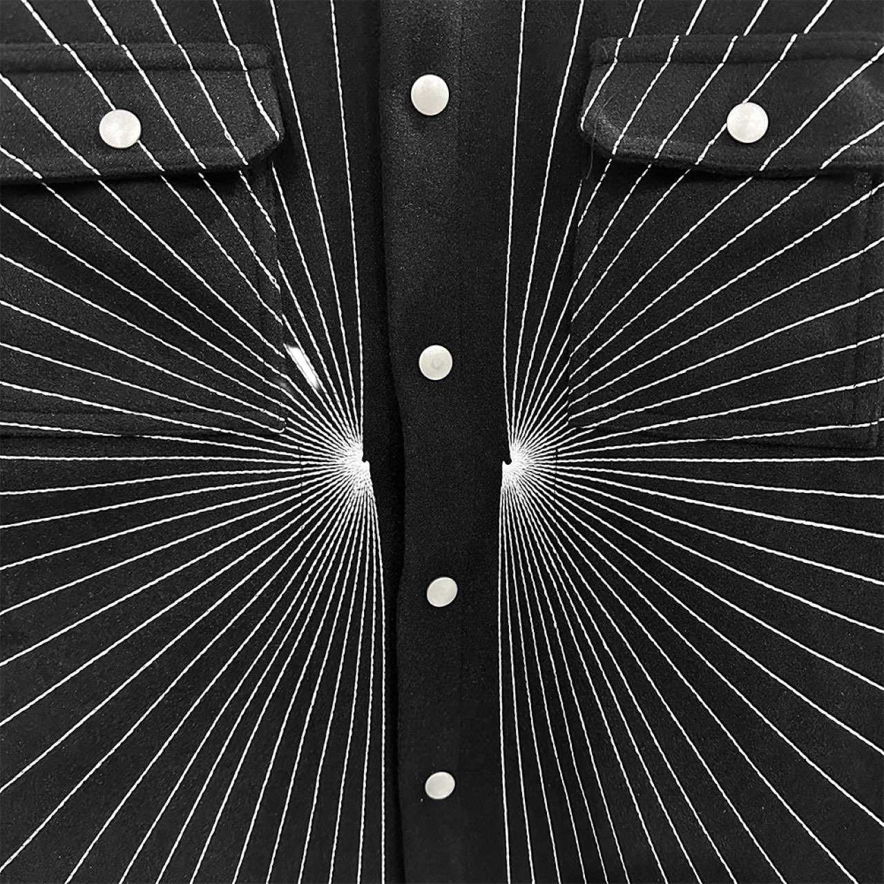 Rick Owens Dust Radiance Embroidered Oversized Outershirt - DopestKickz