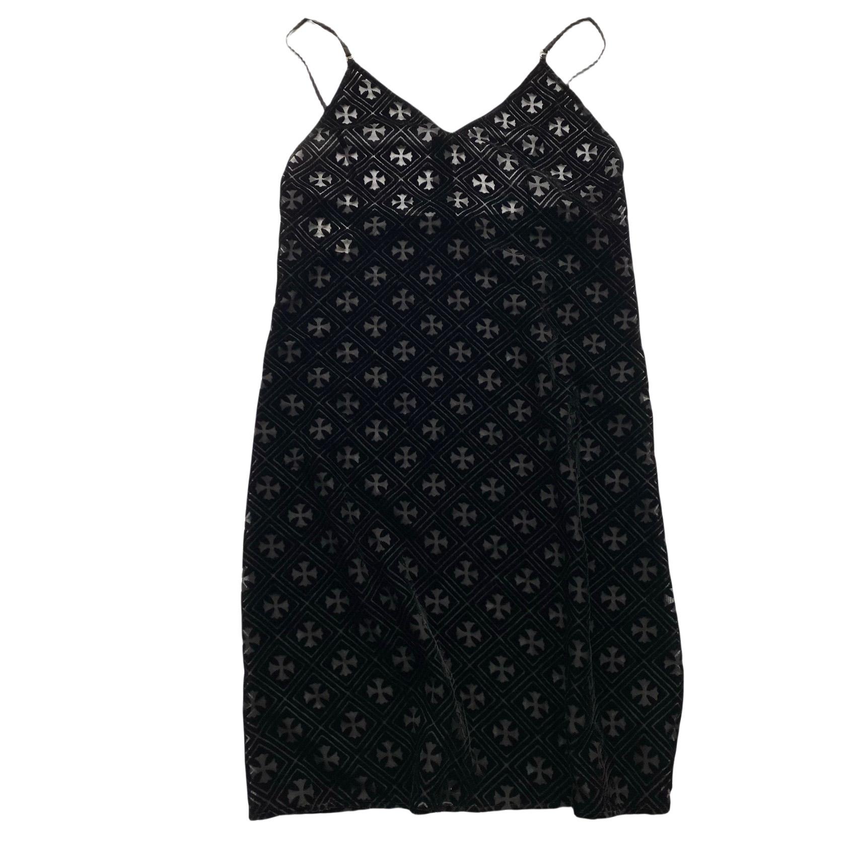 Chrome Hearts Black Velvet Burnout Dress - DopestKickz