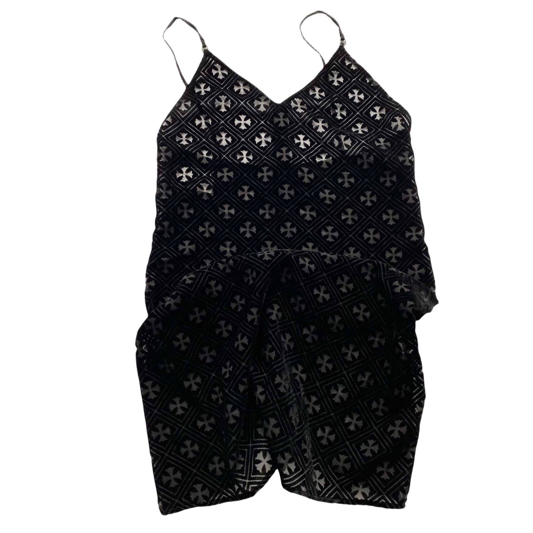 Chrome Hearts Black Velvet Burnout Dress - DopestKickz