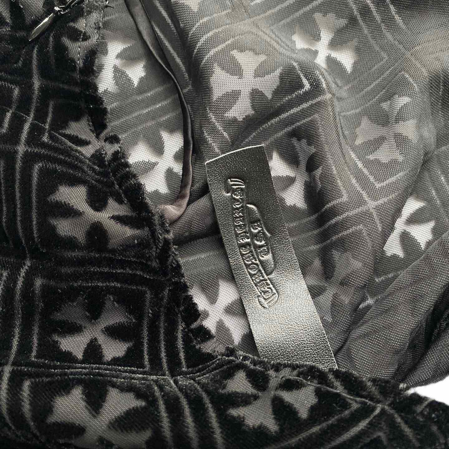 Chrome Hearts Black Velvet Burnout Dress - DopestKickz