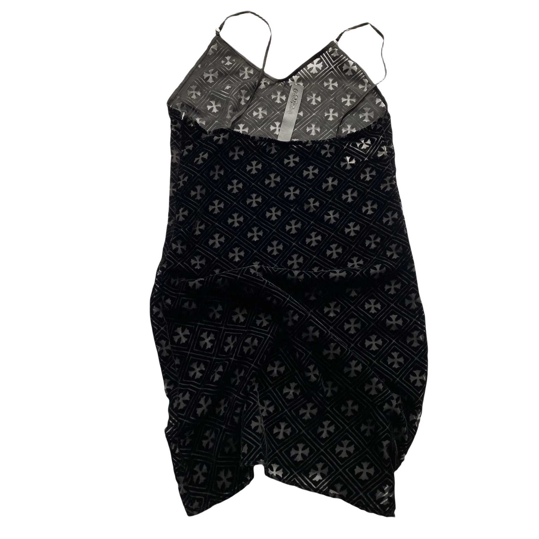 Chrome Hearts Black Velvet Burnout Dress - DopestKickz