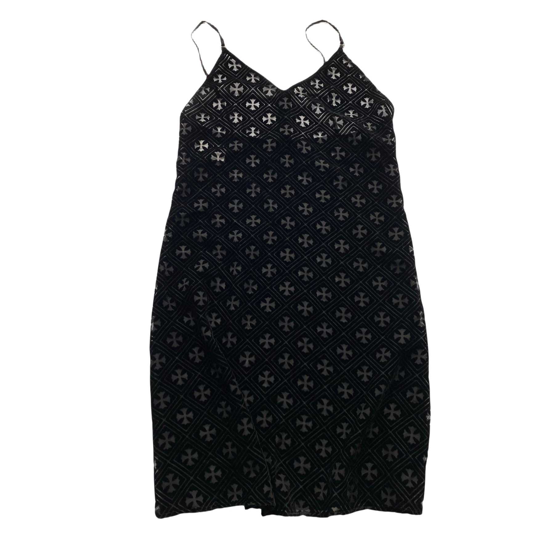 Chrome Hearts Black Velvet Burnout Dress - DopestKickz