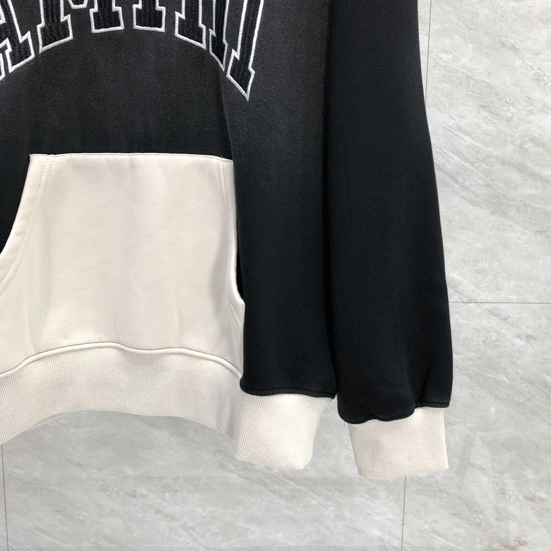 Amiri Black 'Amiri' Vintage Oversized Hoodie - DopestKickz