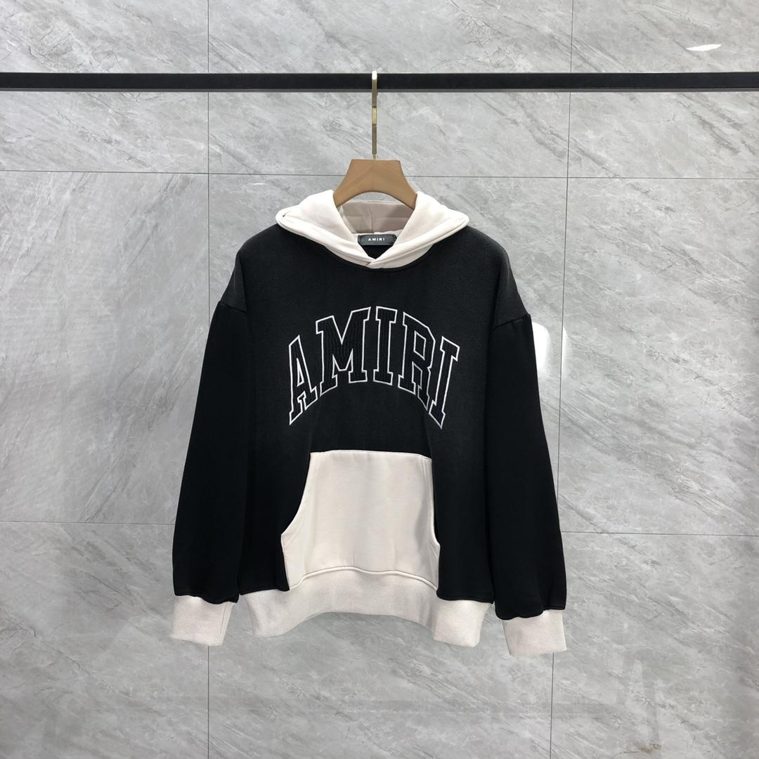 Amiri Black 'Amiri' Vintage Oversized Hoodie - DopestKickz
