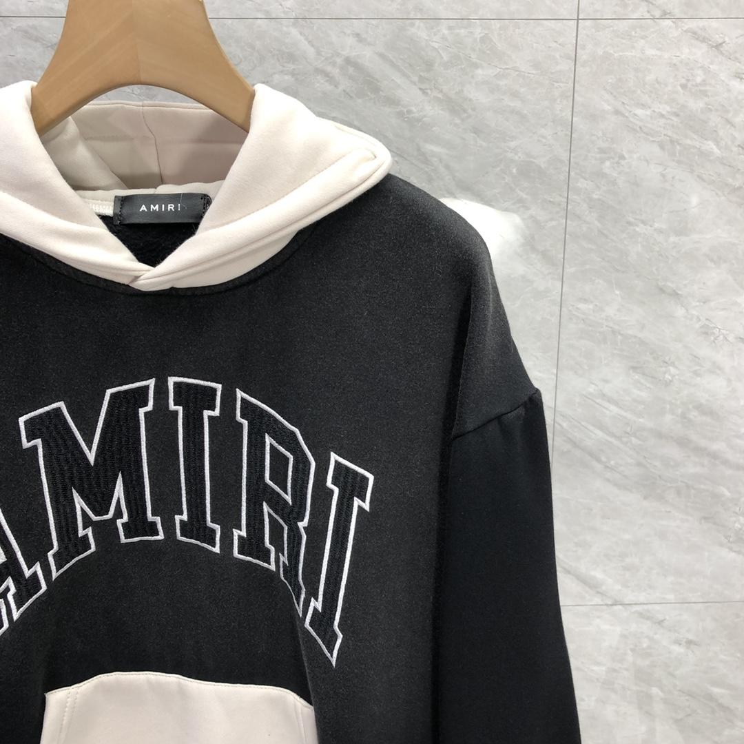 Amiri Black 'Amiri' Vintage Oversized Hoodie - DopestKickz