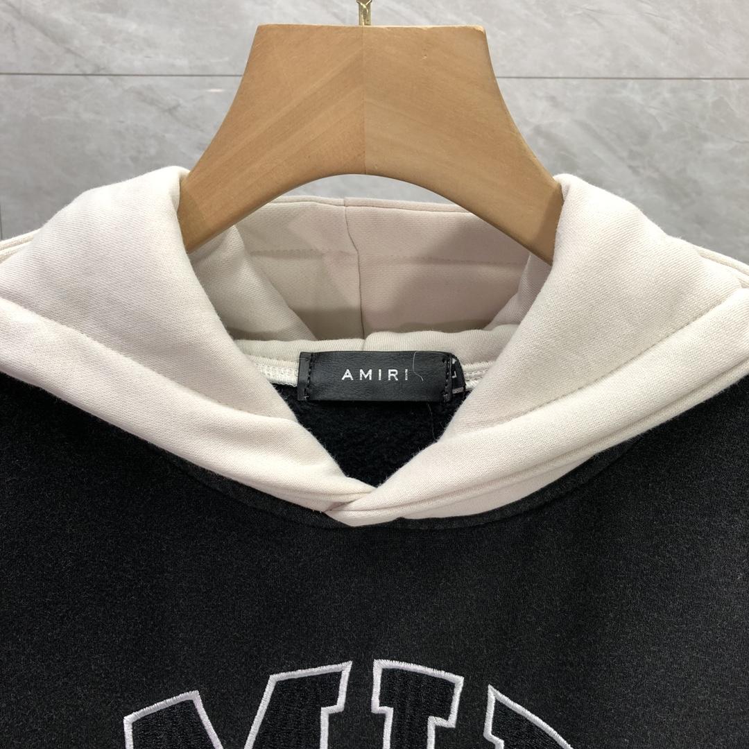 Amiri Black 'Amiri' Vintage Oversized Hoodie - DopestKickz