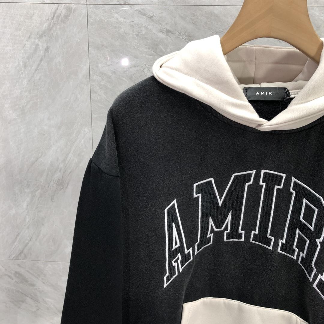 Amiri Black 'Amiri' Vintage Oversized Hoodie - DopestKickz