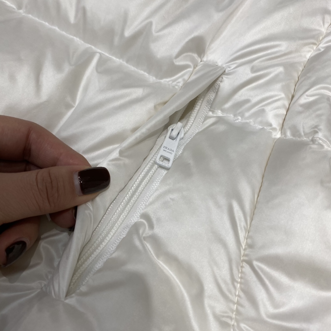 Prada Re-Nylon Convertible Cropped Down Jacket - DopestKickz