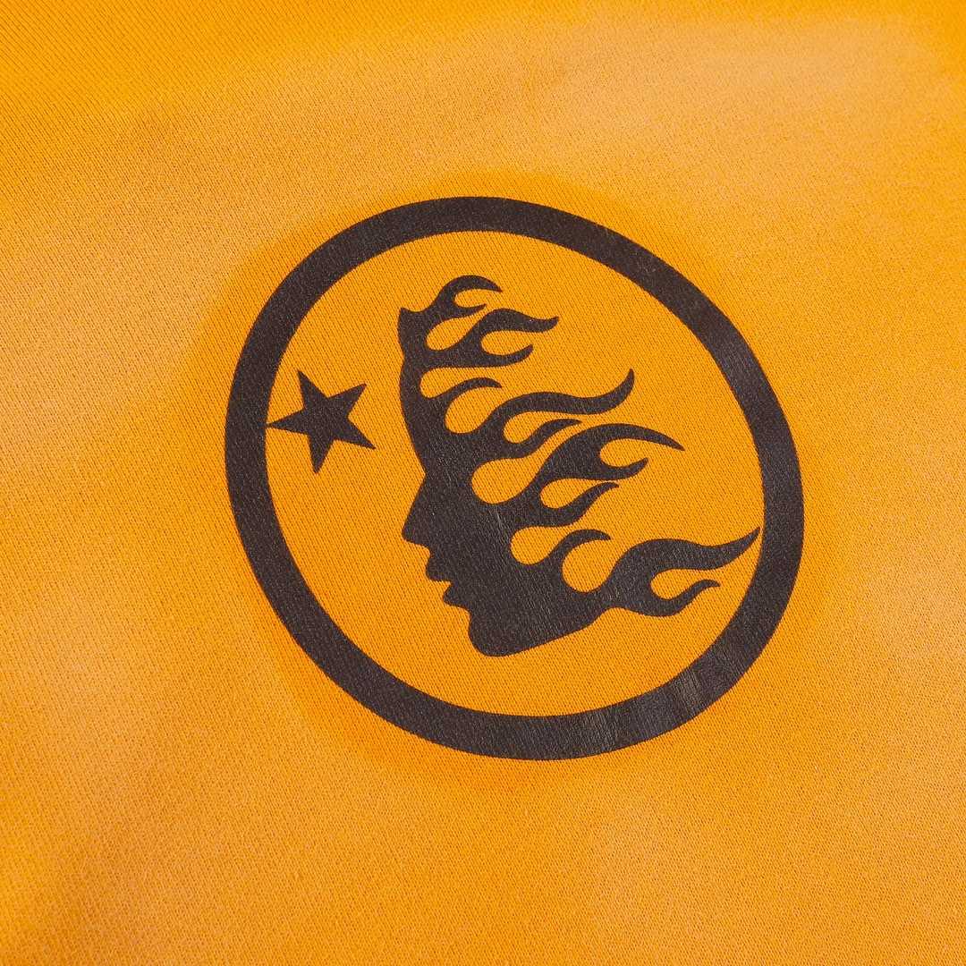 Hellstar Fire Orange Dye Hoodie - DopestKickz