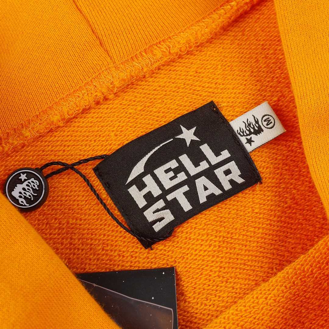 Hellstar Fire Orange Dye Hoodie - DopestKickz