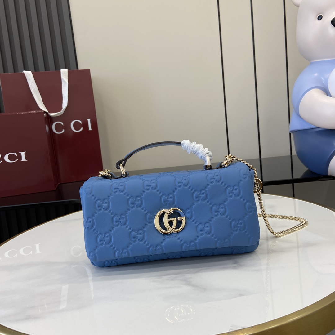 Gucci GG Milano Mini Top Handle Bag - DopestKickz