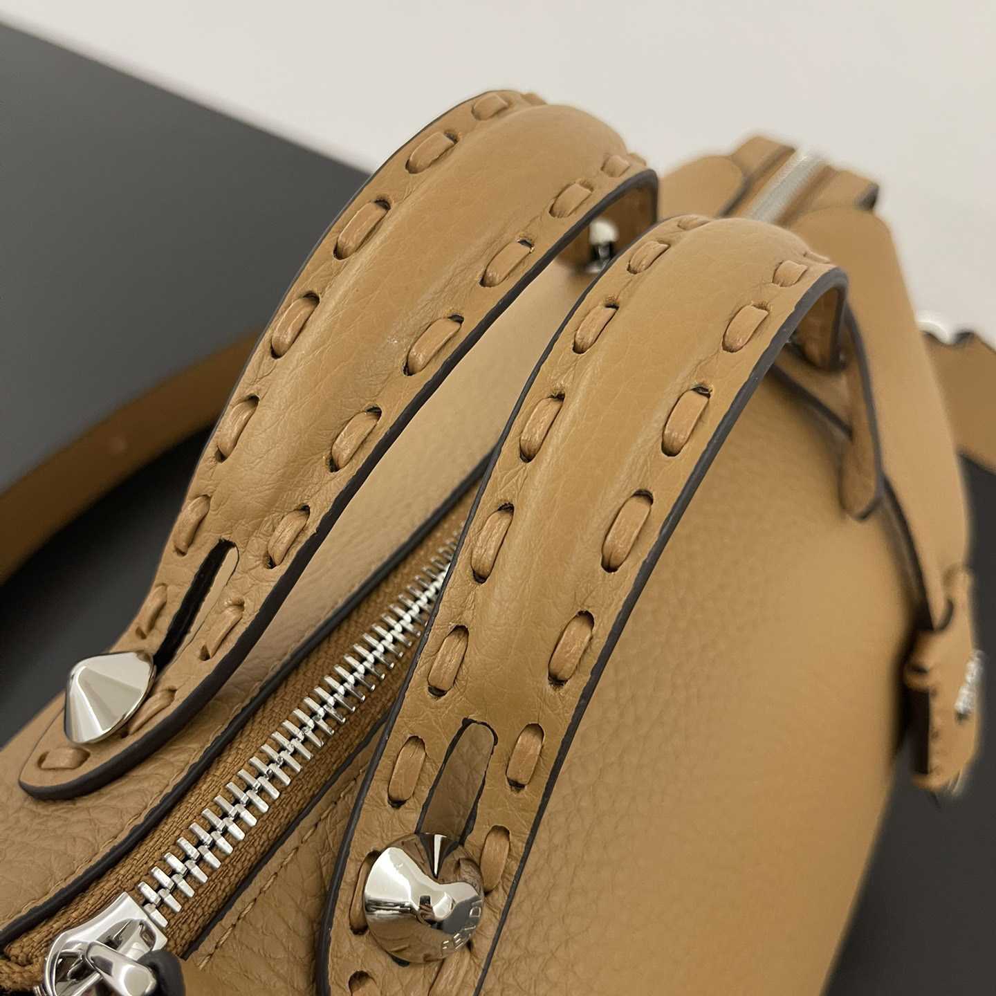 Fendi By The Way Selleria Medium Selleria Bag With 192 Hand-sewn Topstitches - DopestKickz