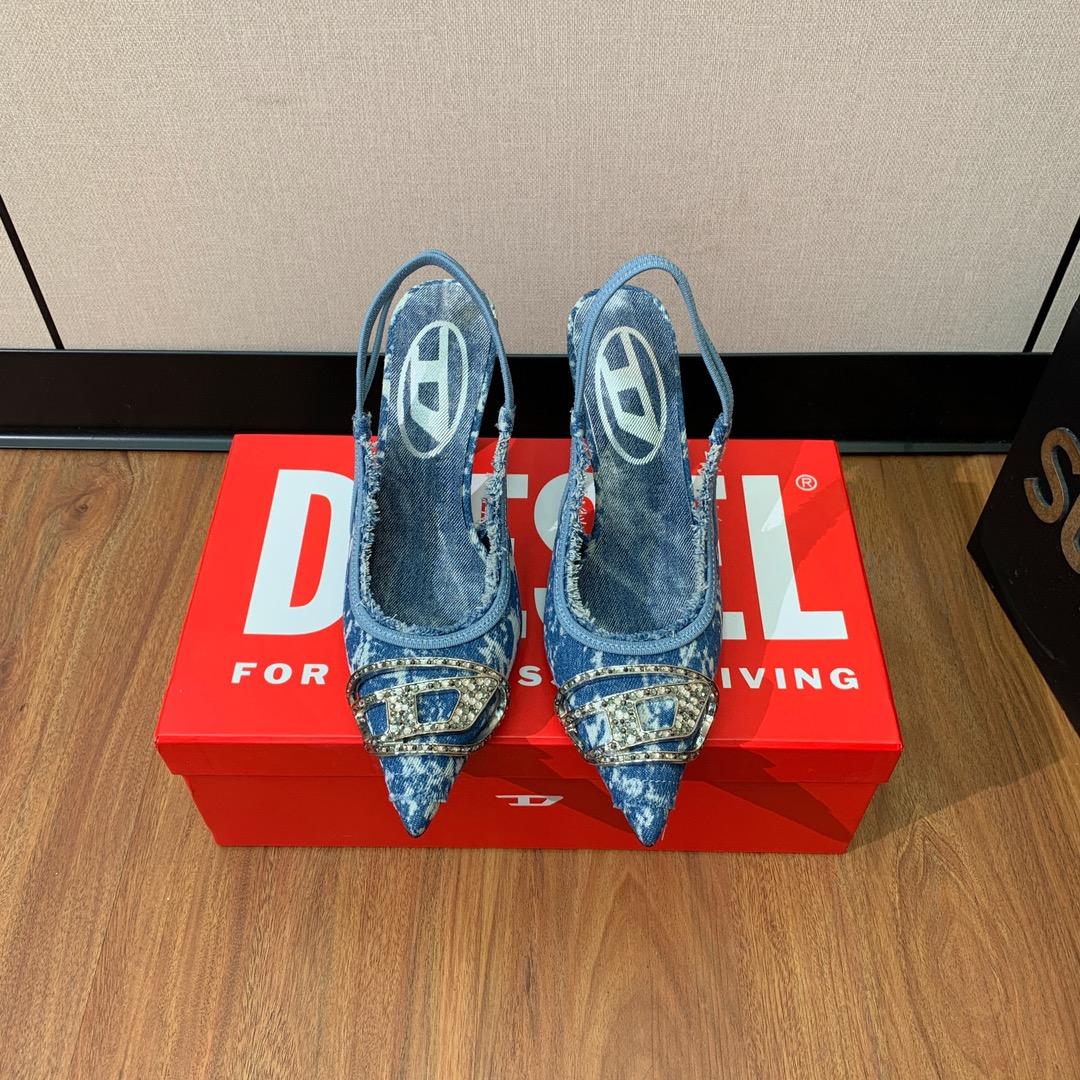 Diesel Women's Blue Venus Heels - DopestKickz