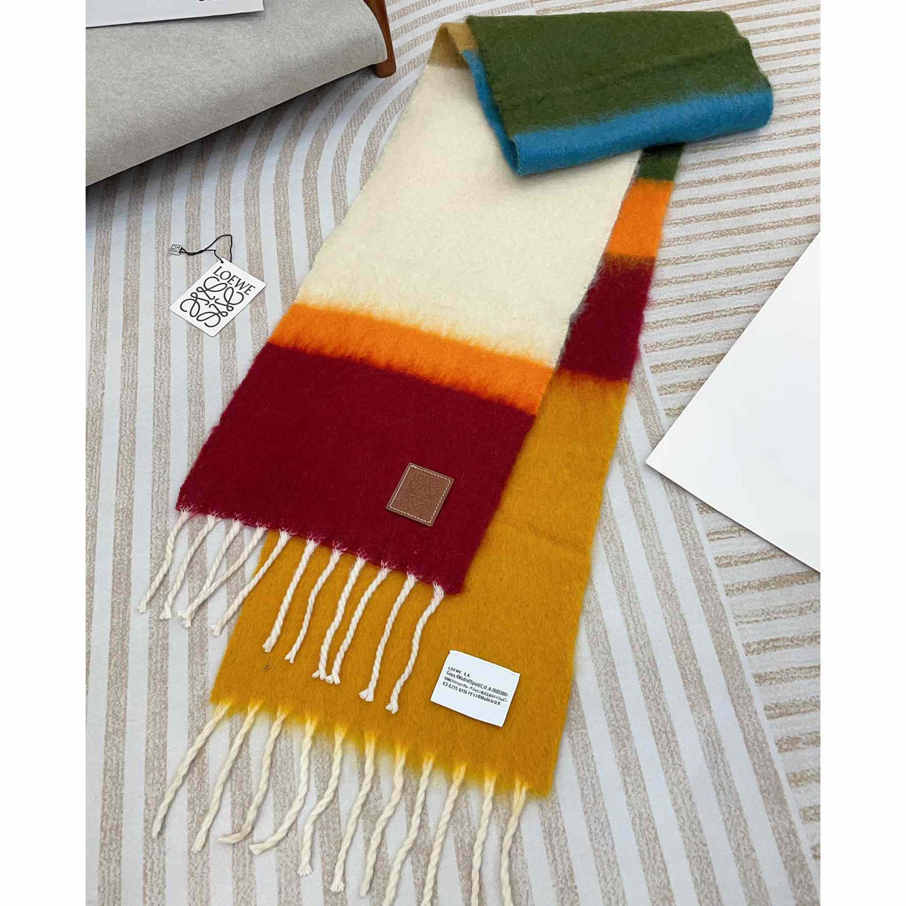 Loewe Scarf In Mohair And Wool - DopestKickz