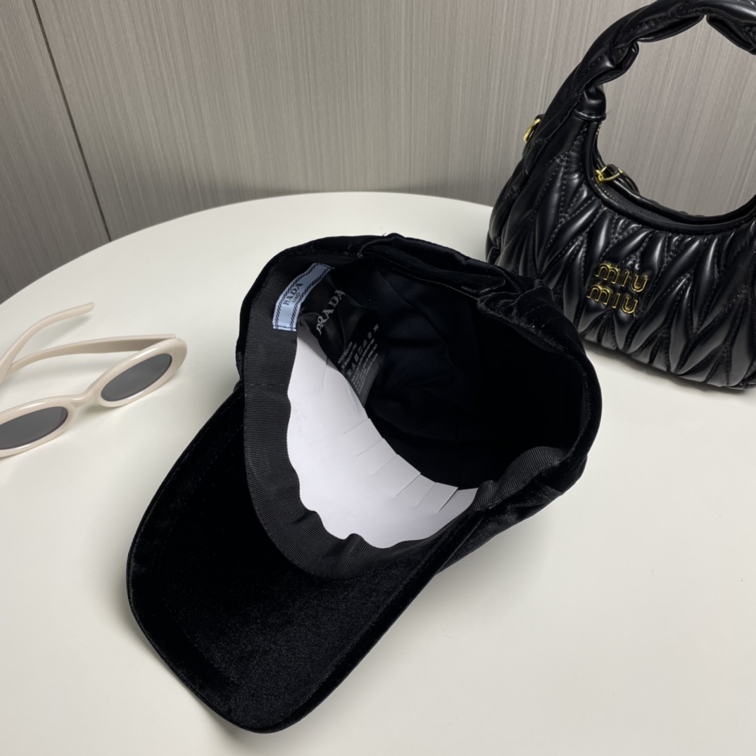 Prada Velvet Baseball Cap - DopestKickz