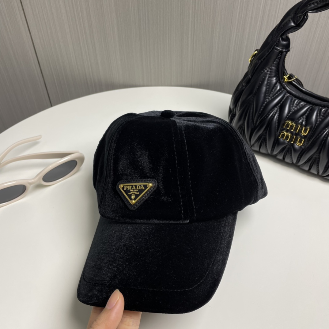 Prada Velvet Baseball Cap - DopestKickz
