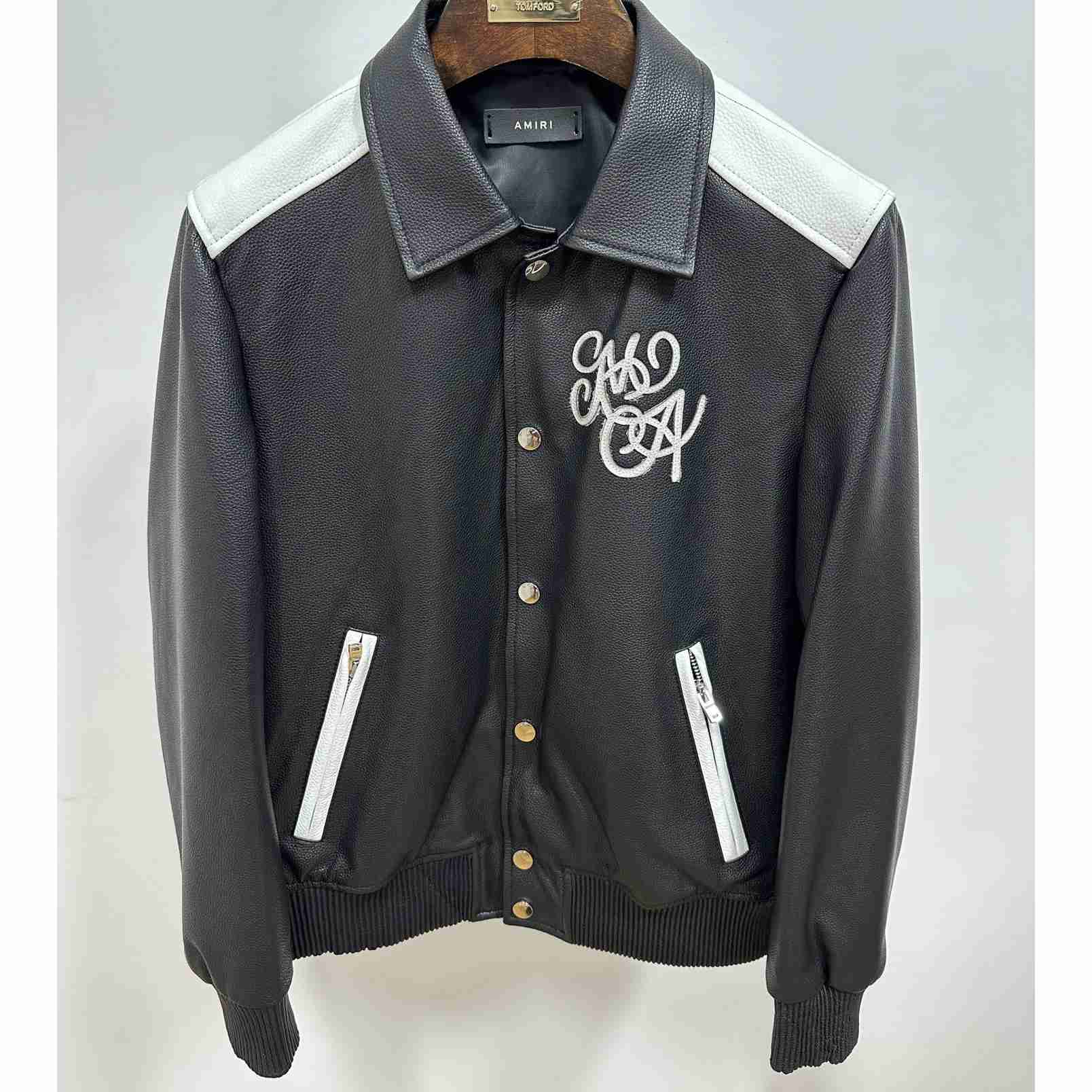 Amiri MA Swirl Band Jacket 'Black' - DopestKickz