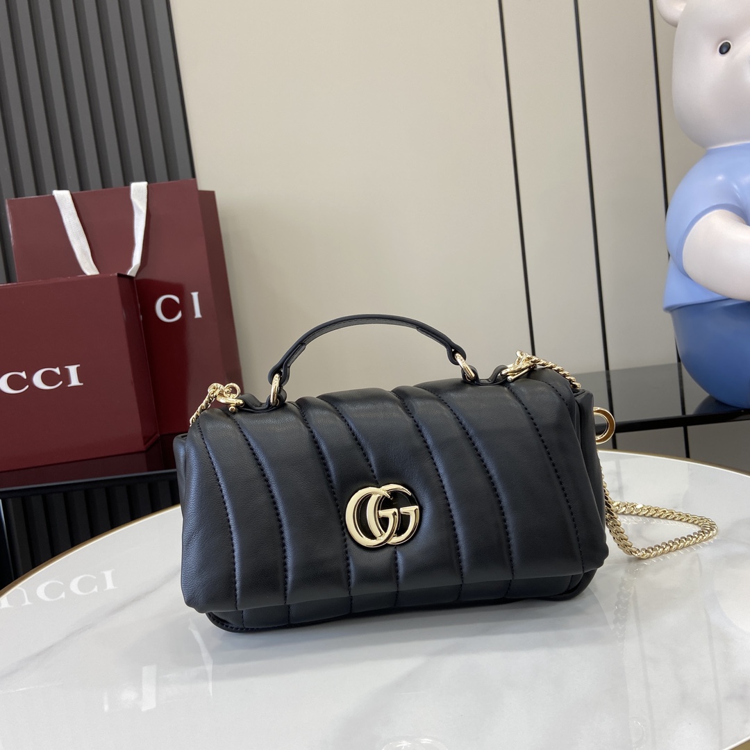 Gucci GG Milano Mini Top Handle Bag - DopestKickz