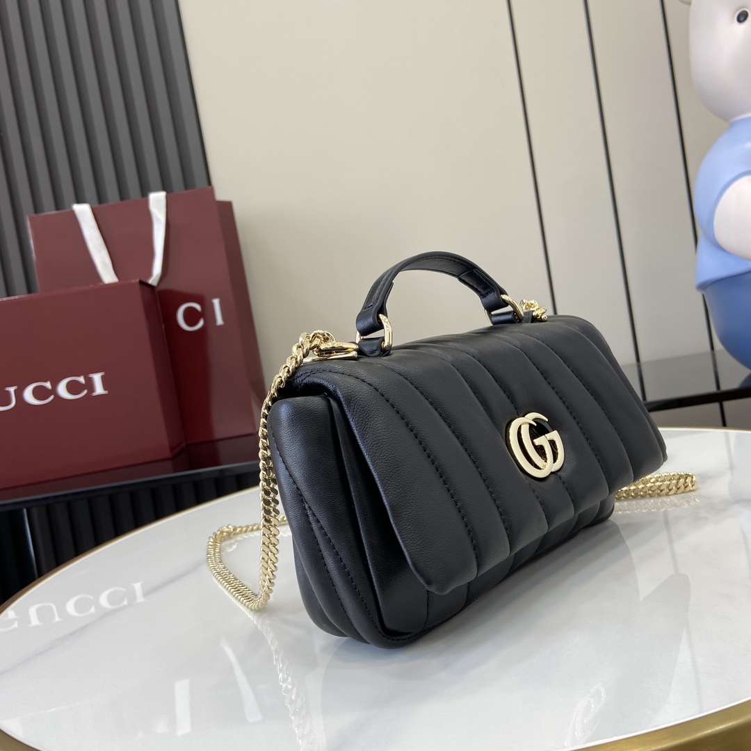 Gucci GG Milano Mini Top Handle Bag - DopestKickz
