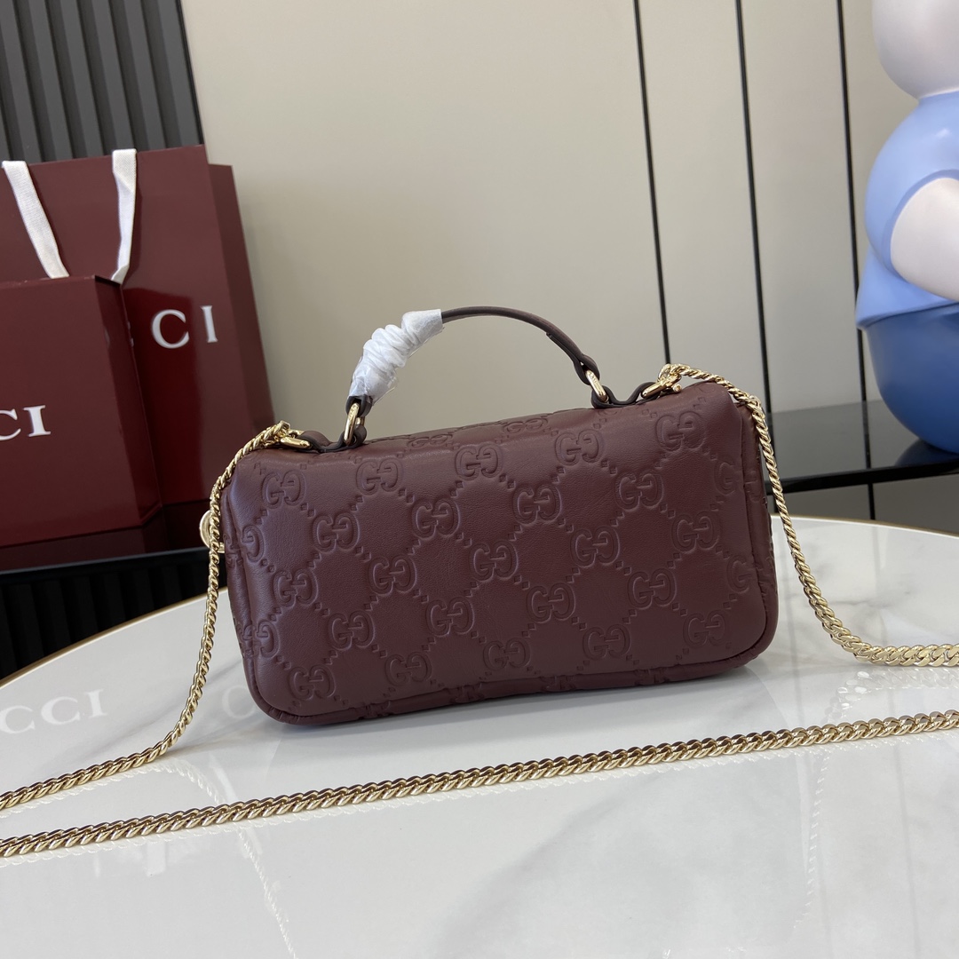 Gucci GG Milano Mini Top Handle Bag - DopestKickz