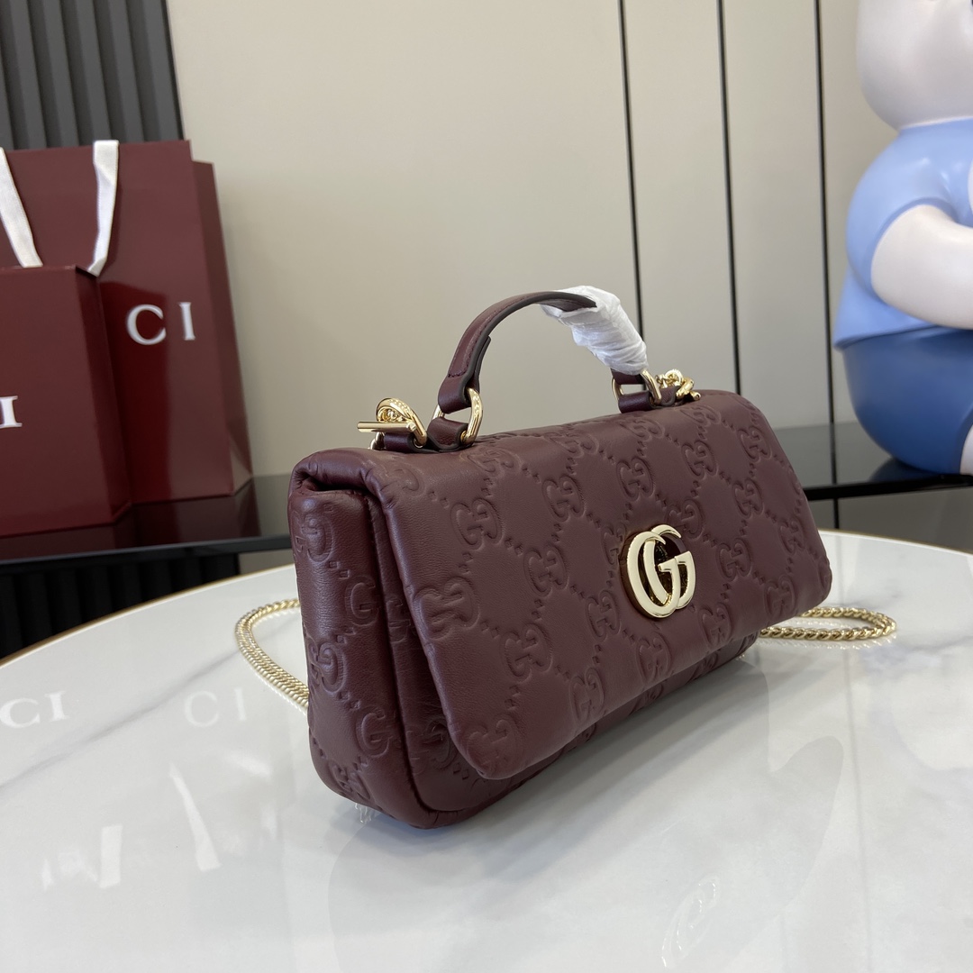 Gucci GG Milano Mini Top Handle Bag - DopestKickz