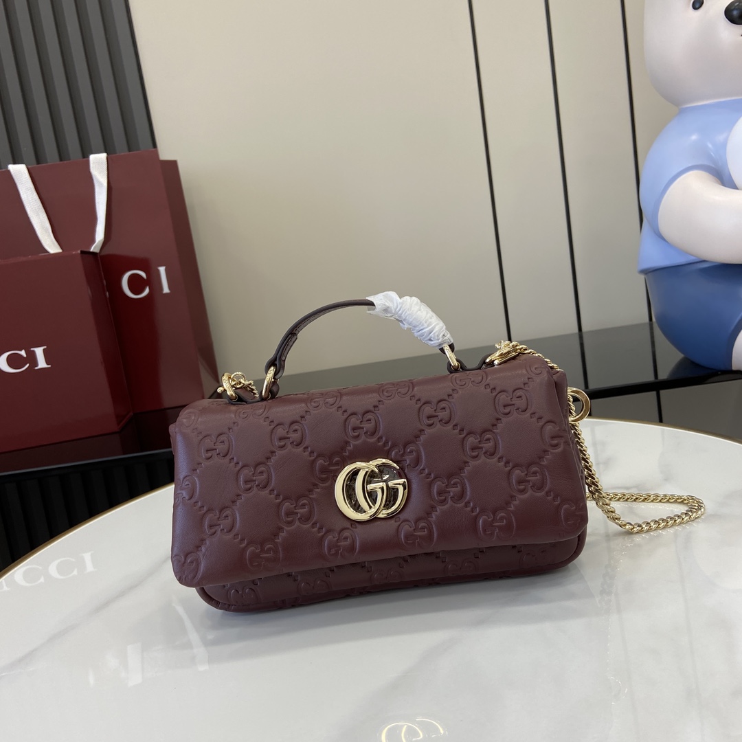 Gucci GG Milano Mini Top Handle Bag - DopestKickz