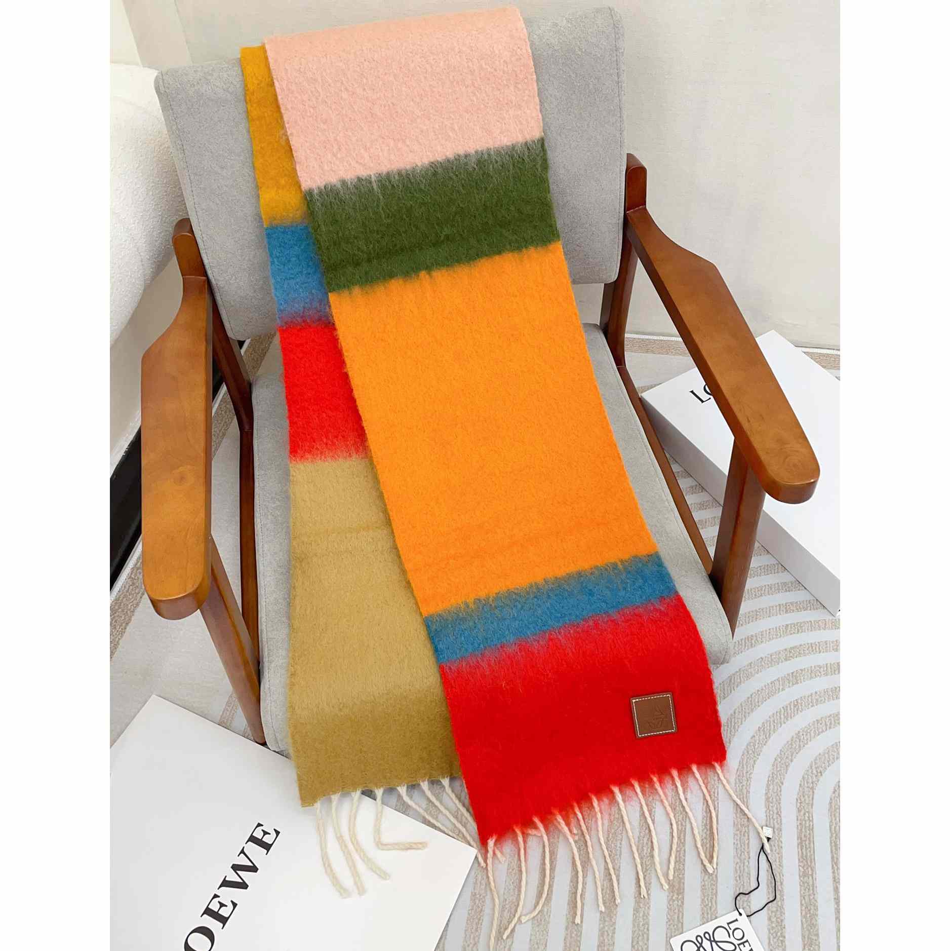 Loewe Scarf In Mohair And Wool - DopestKickz