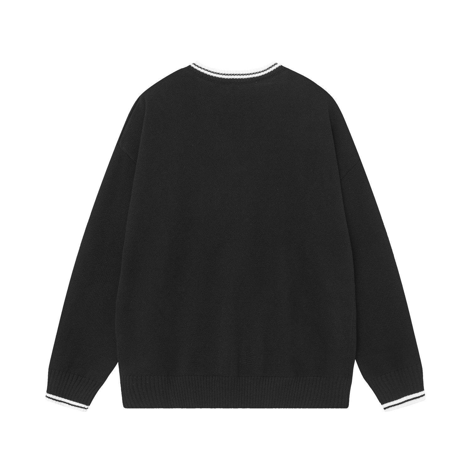 Celine Triomphe V-Neck Sweater 'Black' - DopestKickz