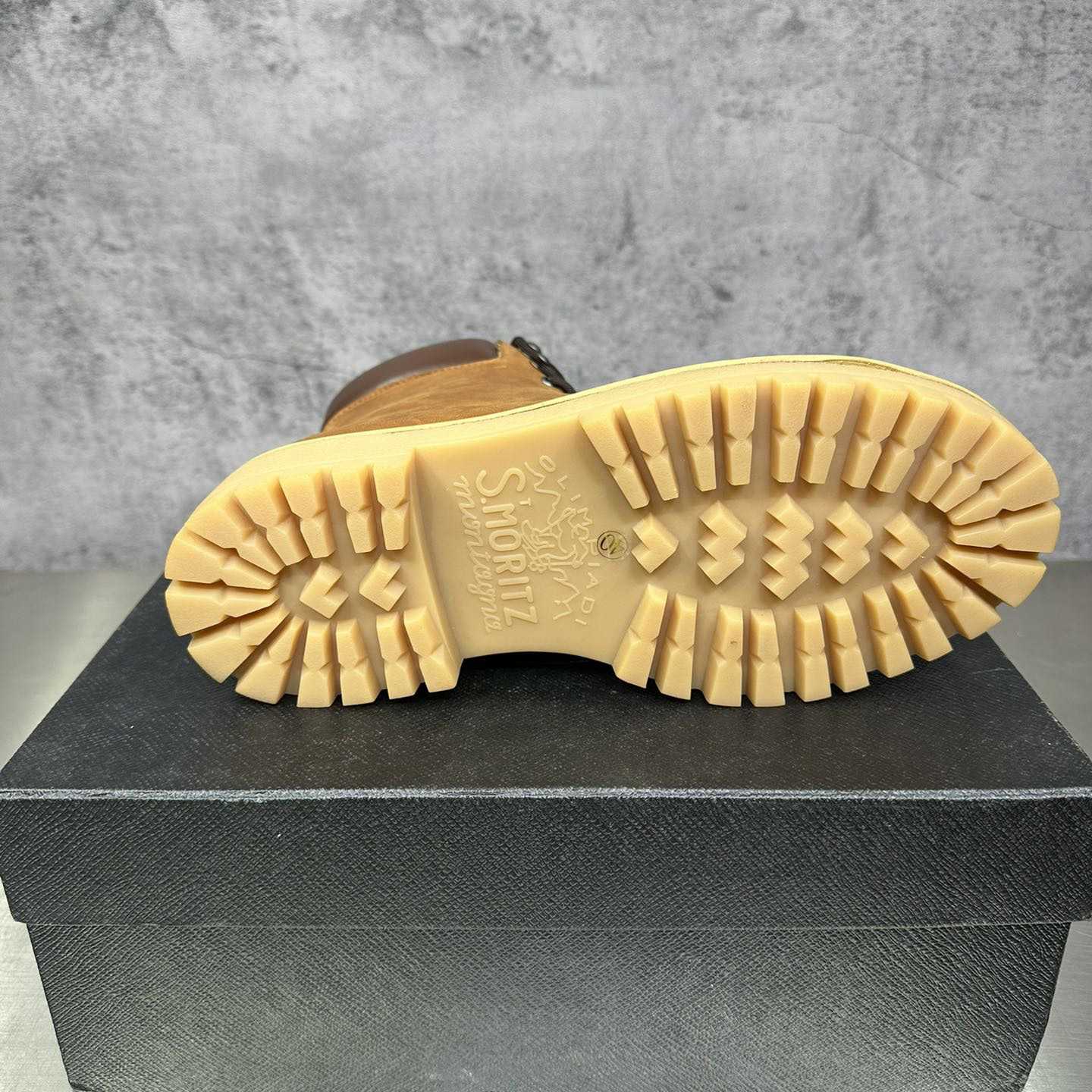 Prada Lug-sole Leather Boots - DopestKickz