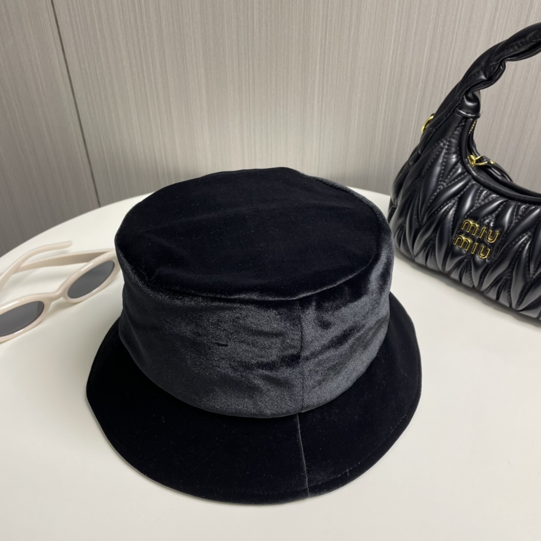 Prada Velvet Bucket Hat - DopestKickz