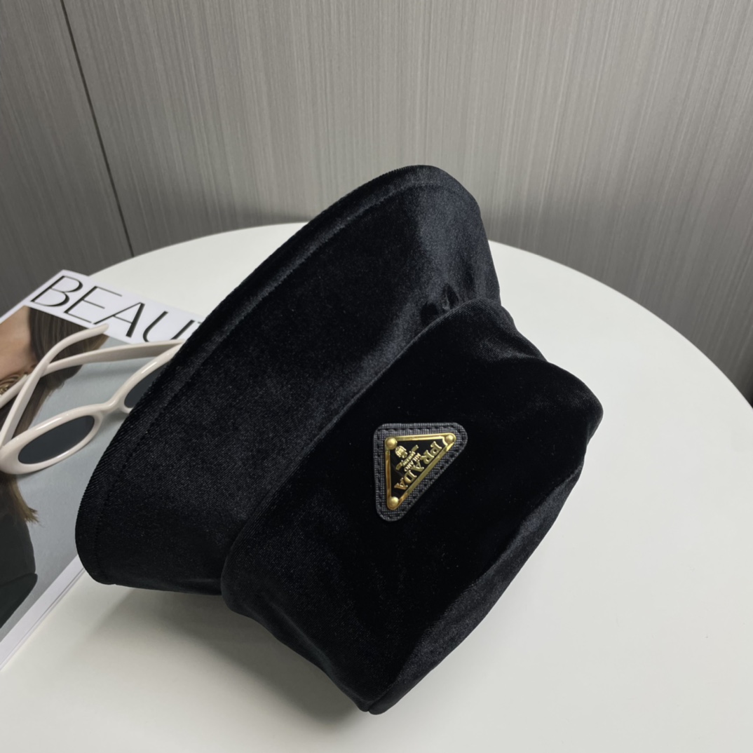 Prada Velvet Bucket Hat - DopestKickz