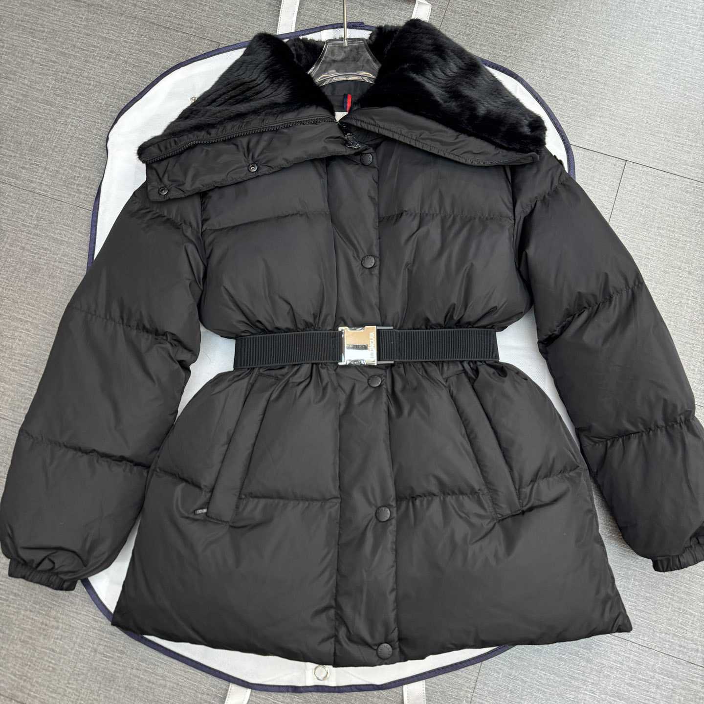 Moncler Bruneaux Long Down Jacket - DopestKickz