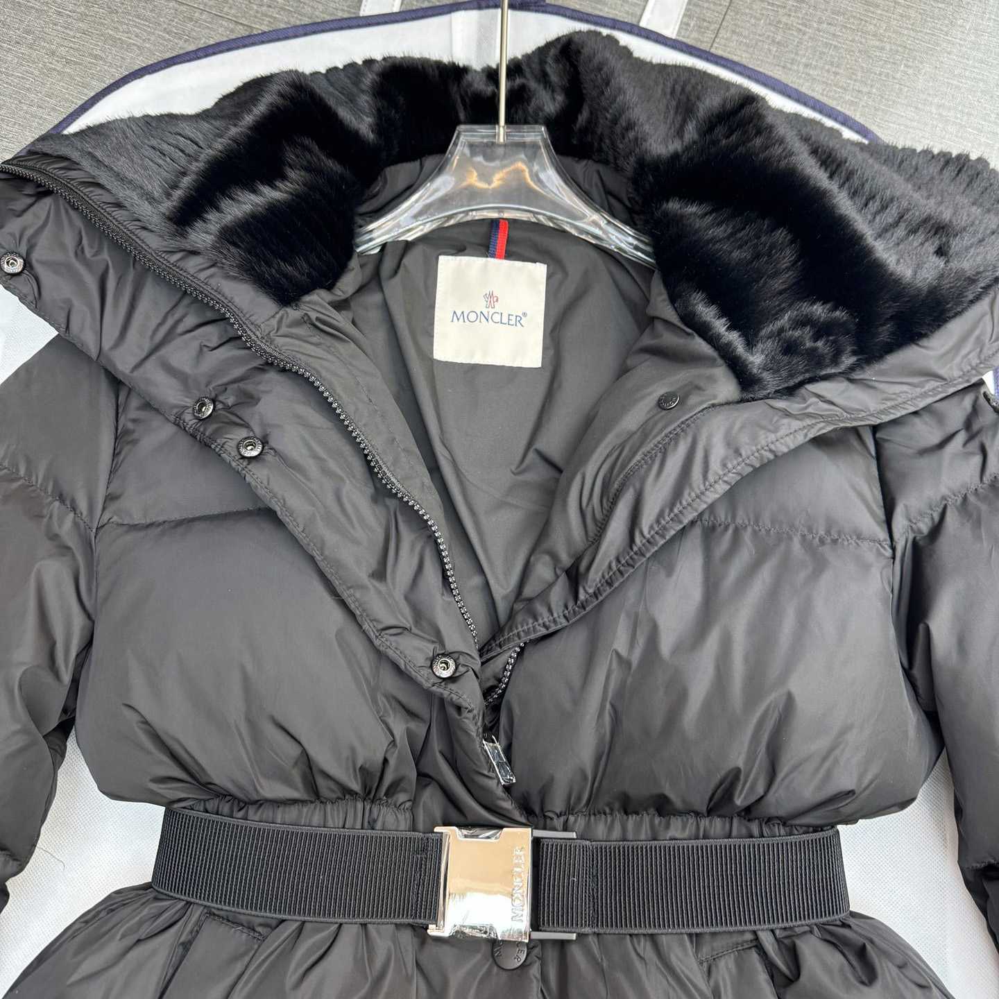 Moncler Bruneaux Long Down Jacket - DopestKickz