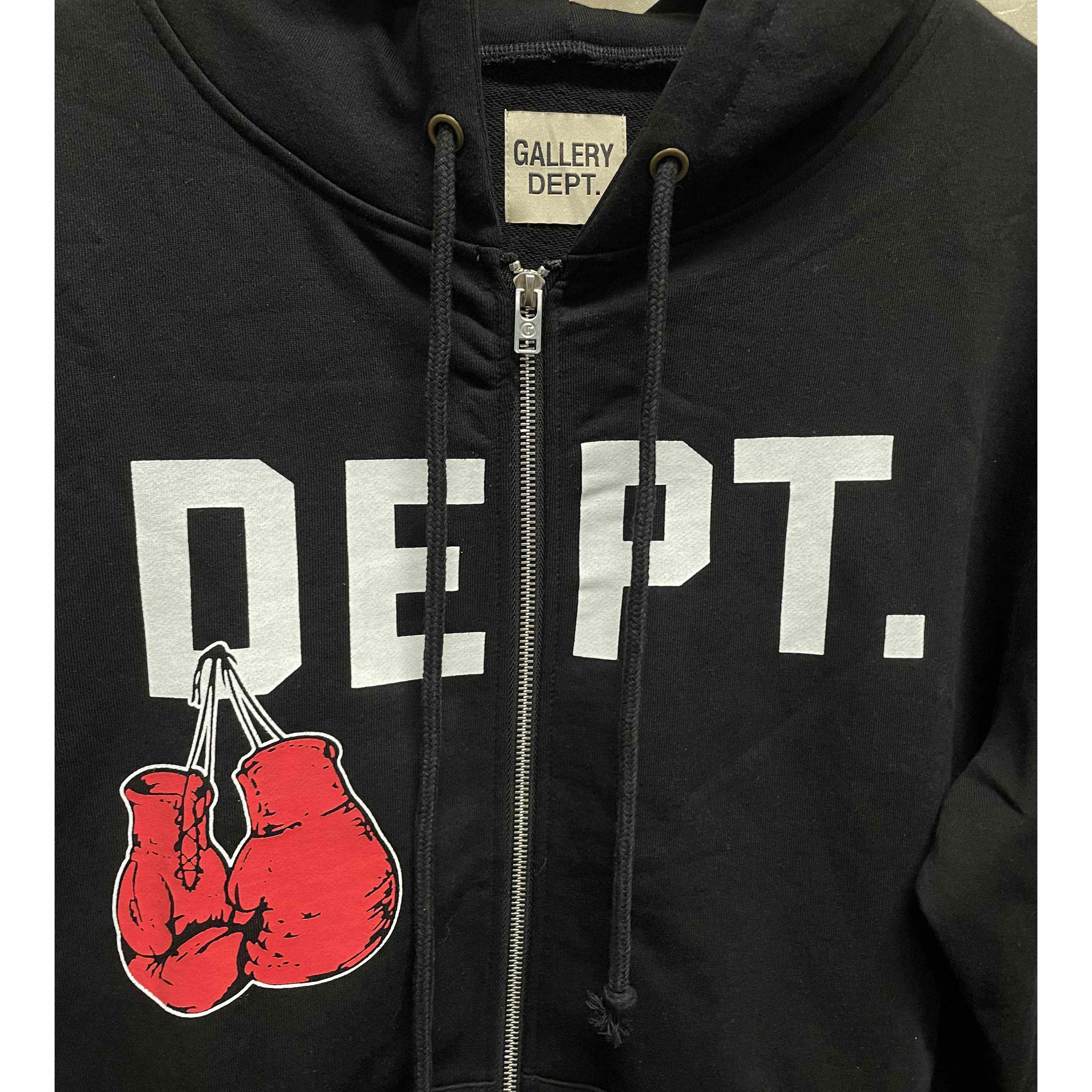 Gallery Dept. Boxing Merch Zip Hoodie - DopestKickz