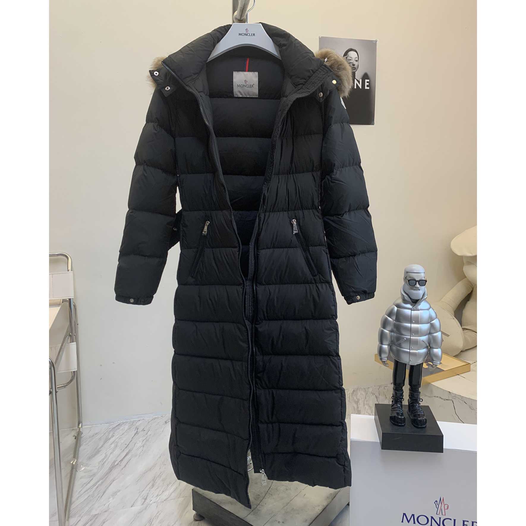 Moncler Leersie Long Down Jacket - DopestKickz