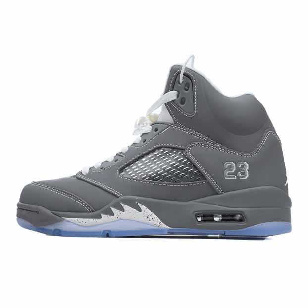 Air Jordan 5 Retro 'Wolf Grey' Sneakers     136027-005  - DopestKickz