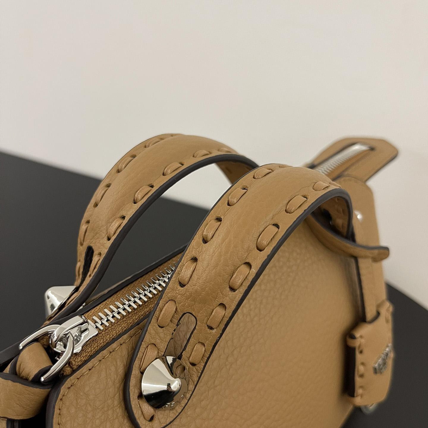 Fendi By The Way Selleria Mini Selleria Bag With 192 Hand-sewn Topstitches - DopestKickz