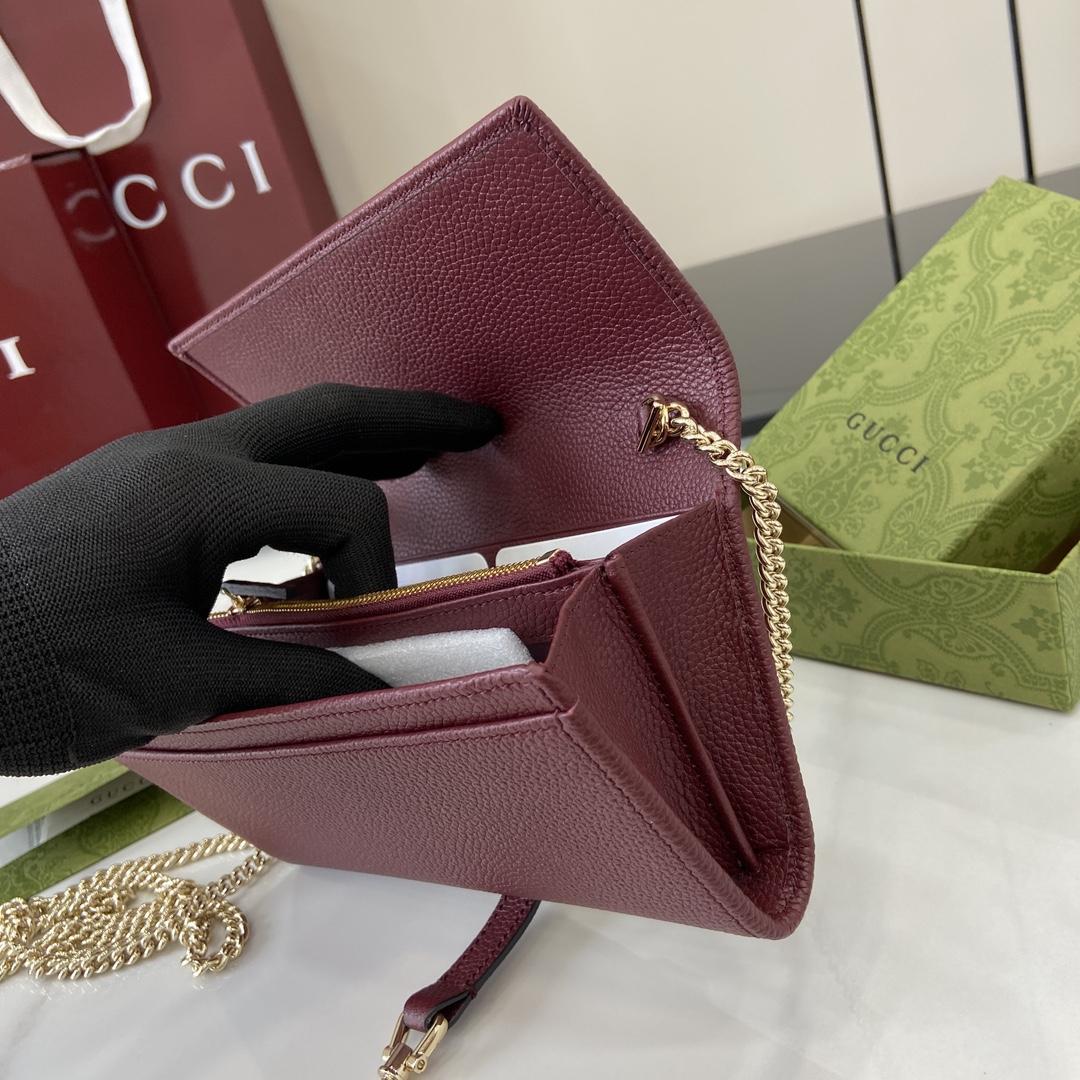 Gucci Jackie 1961 Chain Wallet - DopestKickz